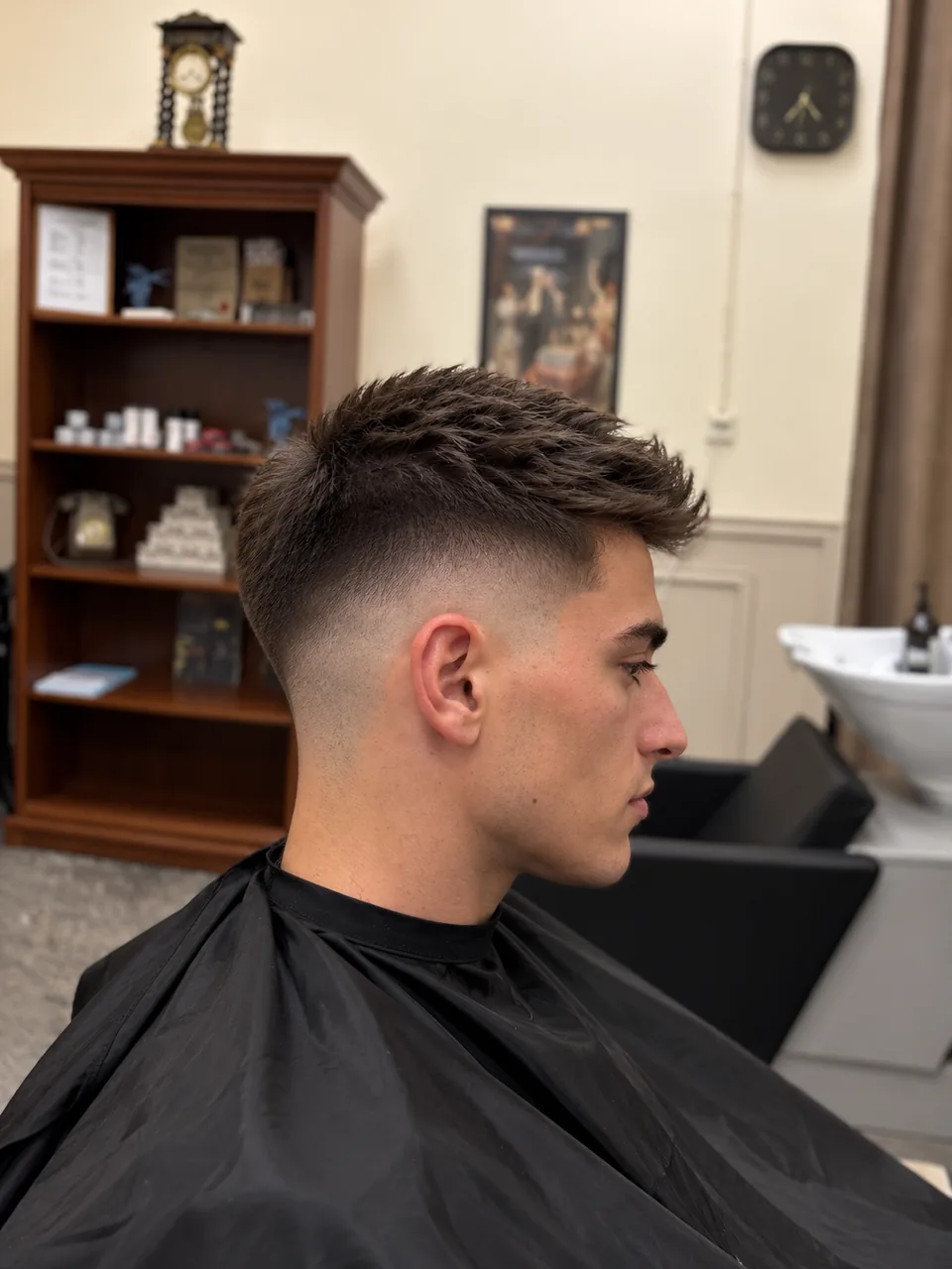 Illustrative photo: Man with a fade haircut and closely cropped sides